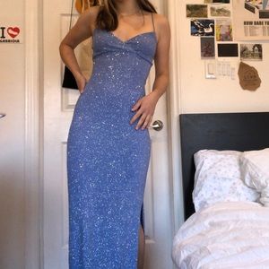 periwinkle blue prom dress